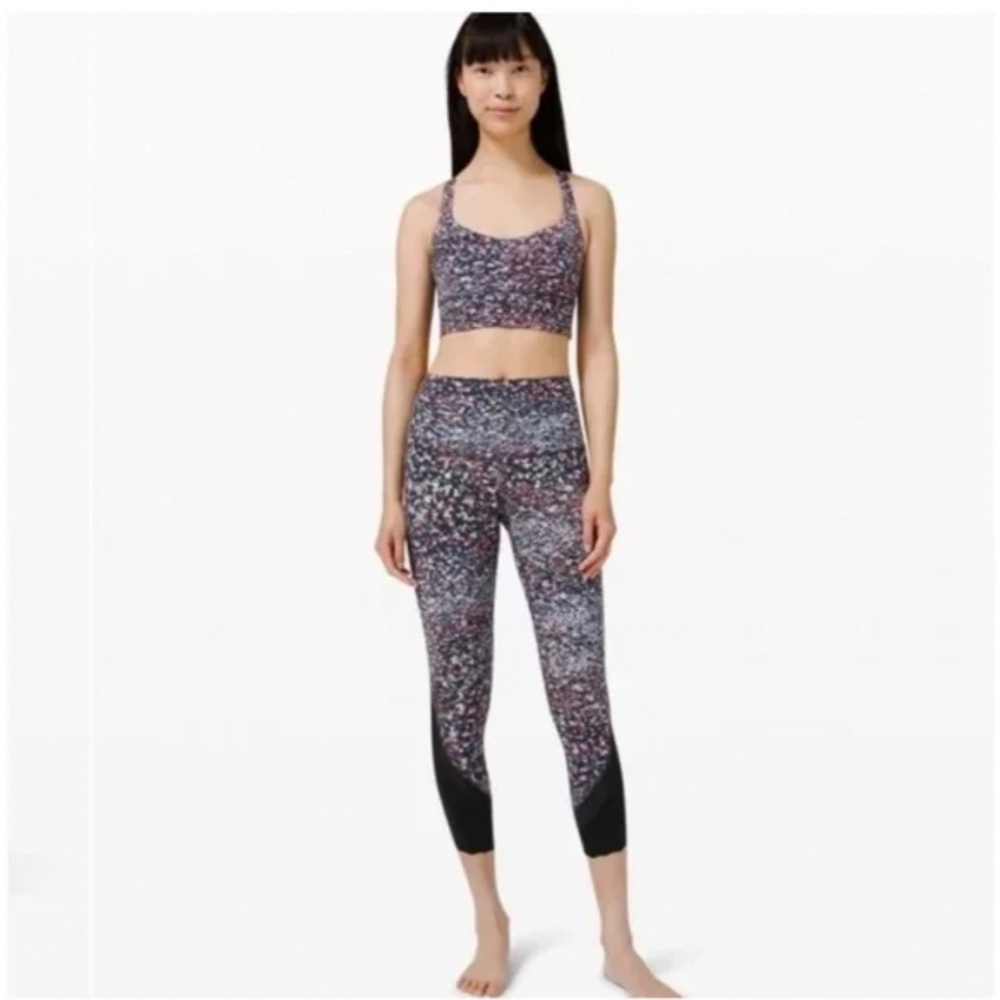 LULULEMON Wunder Under High-Rise Crop 23" Scallop‎ Full-On Lux Size 2